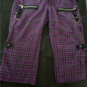 Tripp NYC Purple Plaid Pants
